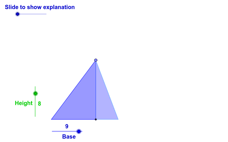 Area of a Triangle GeoGebra