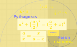 Pythagoras meets Heron