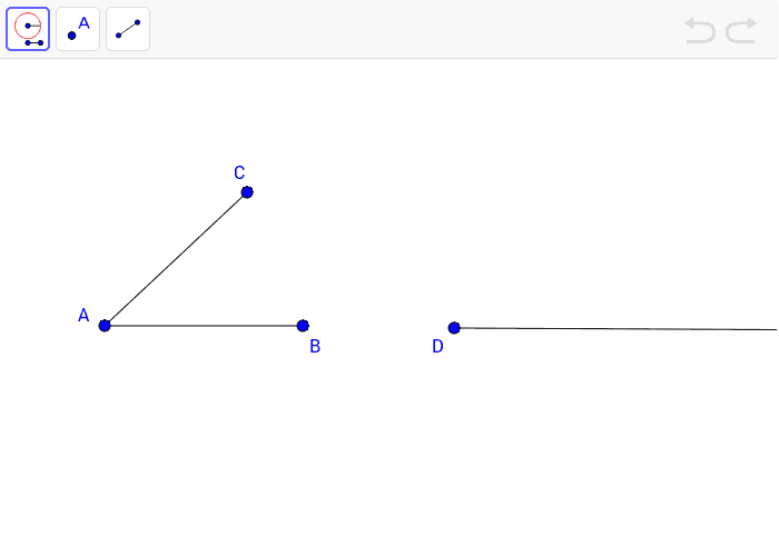 Construct Congruent Angles – GeoGebra