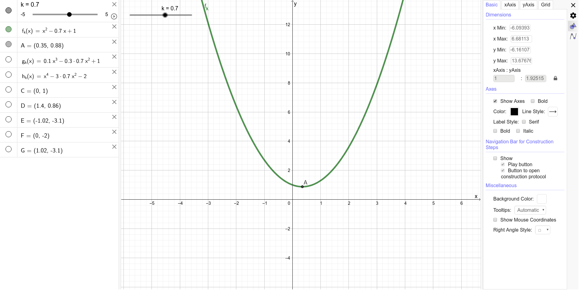 GeoGebra Applet