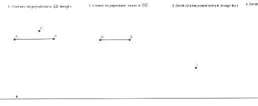 Construction Assignment – GeoGebra