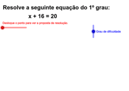 Sistema de Equações do 1o grau – GeoGebra