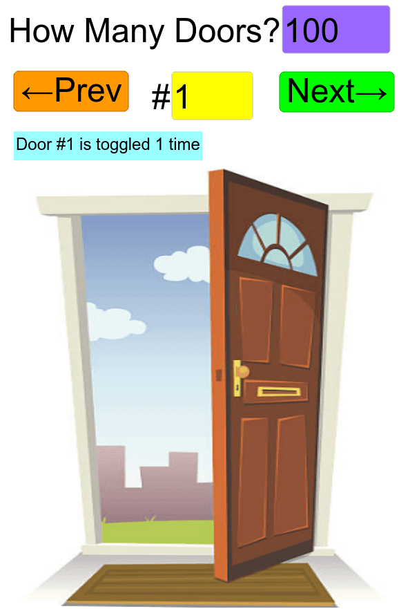 The Door Riddle Geogebra