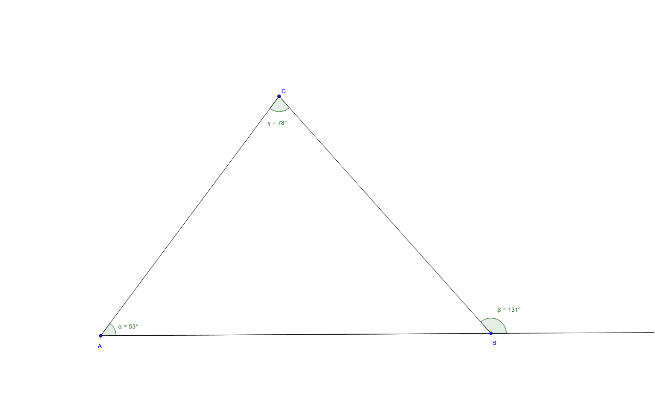 Exterior Angle Theorem (Triangles) GeoGebra