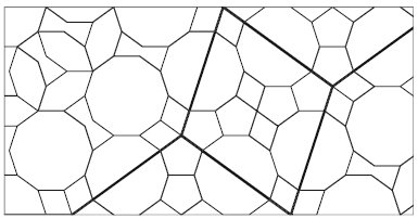 This drawing shows the girih tiles of both levels: