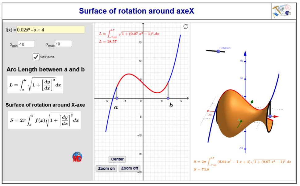 http://dmentrard.free.fr/GEOGEBRA/Maths/Export5/arcSurfaceMD.html