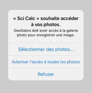 Autorisez à toutes les photos