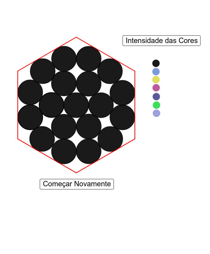 Tente fazer com que cada círculo não encoste mais de uma vez na mesma cor. Press Enter to start activity