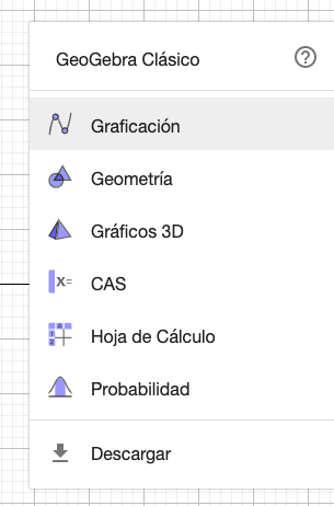 Modos de Geogebra