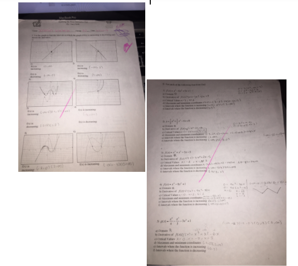 Applying the First derivative Test