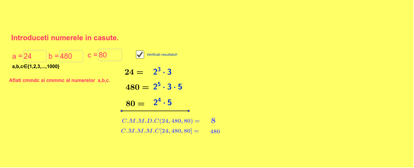 Cmmdc Si Cmmmc Geogebra