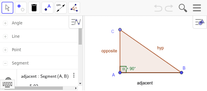 Geometry Sin Cos Tan Chart