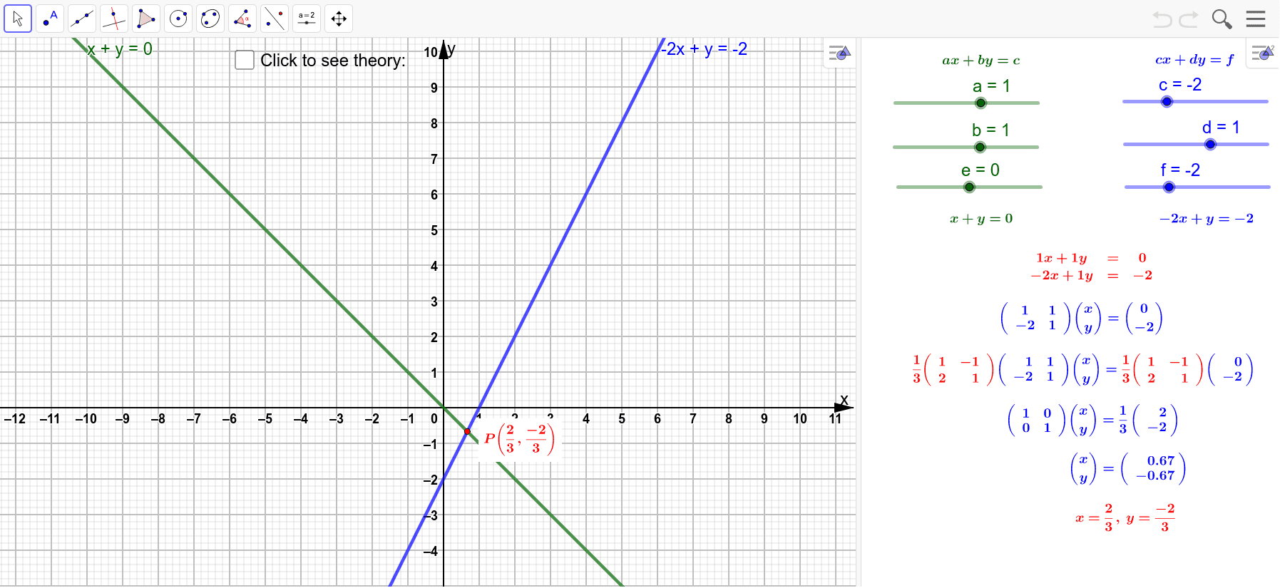 Două panglică boabă geogebra matrice ceaţă kiwi manual