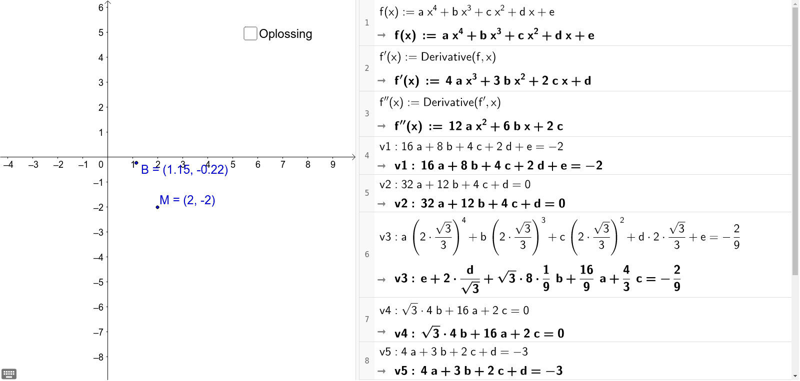 GeoGebra Applet