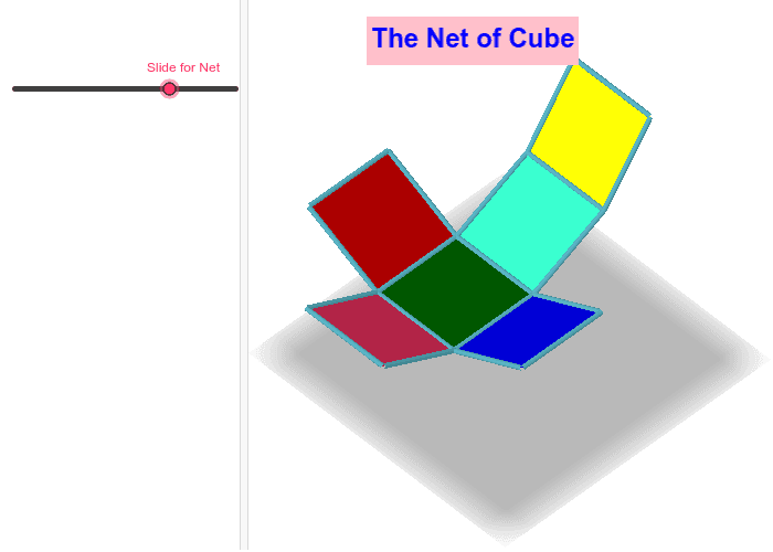 The net of Cube GeoGebra