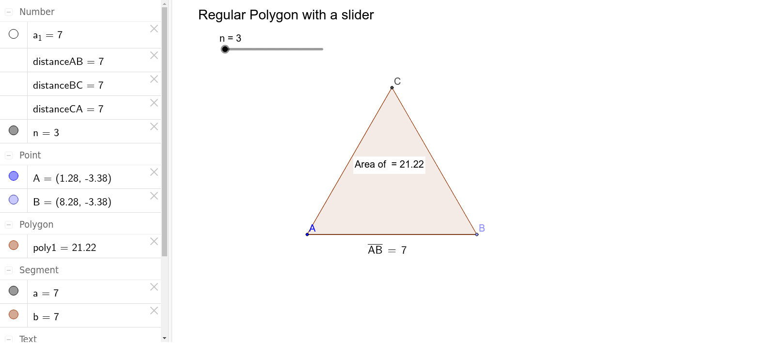 GeoGebra Applet