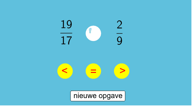 Opdracht 3: Breuken vergelijken