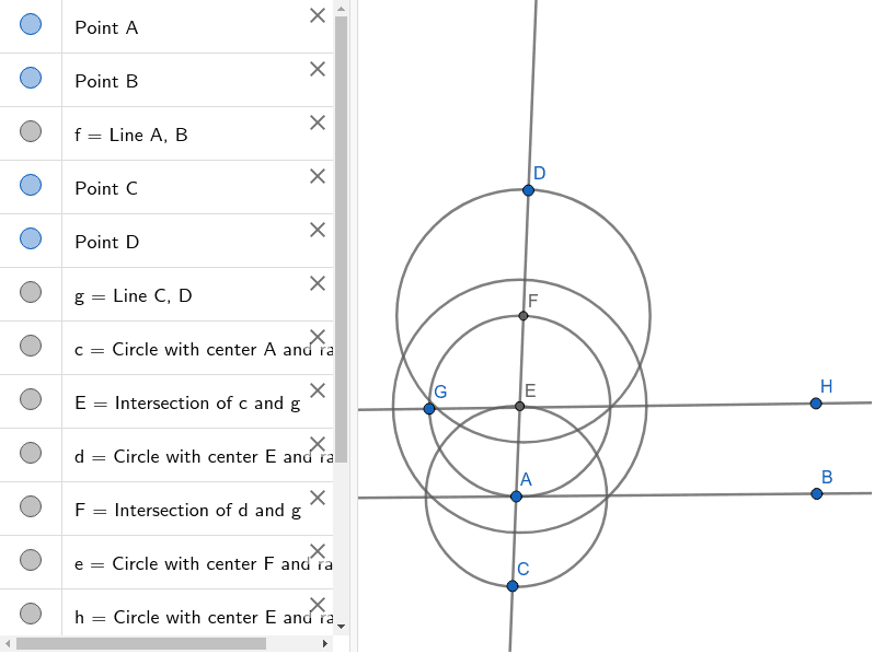 Construction Parallel Line Geogebra