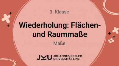 Wiederholung: Flächen- und Raummaße