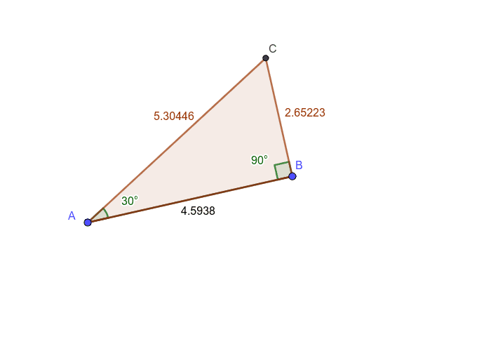 Finding Ratios of Sides (Right Triangle) – GeoGebra