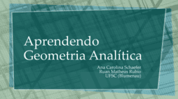 Geometria Analítica