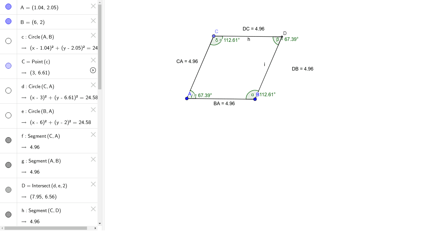 GeoGebra Applet