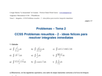 CCSS Problemas resueltos - 2 - ideas felices para resolver integrales inmediatas.pdf