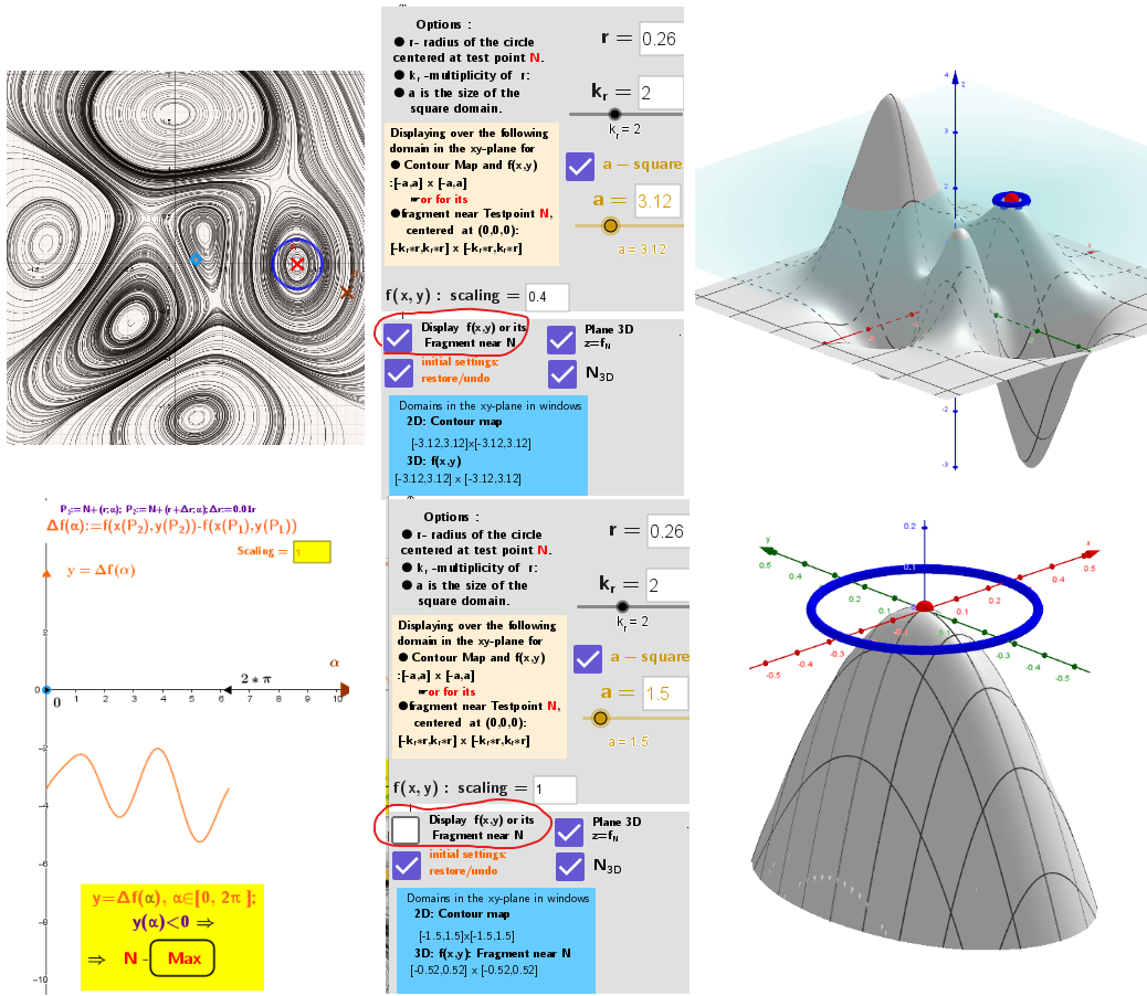 [size=85]Displaying images of the function f(x,y) and its fragment.[/size]