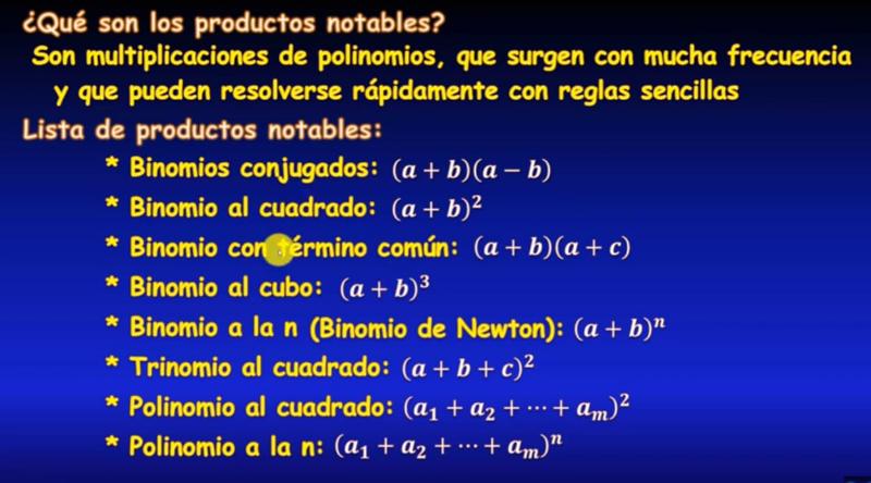 Que son los Productos Notables?