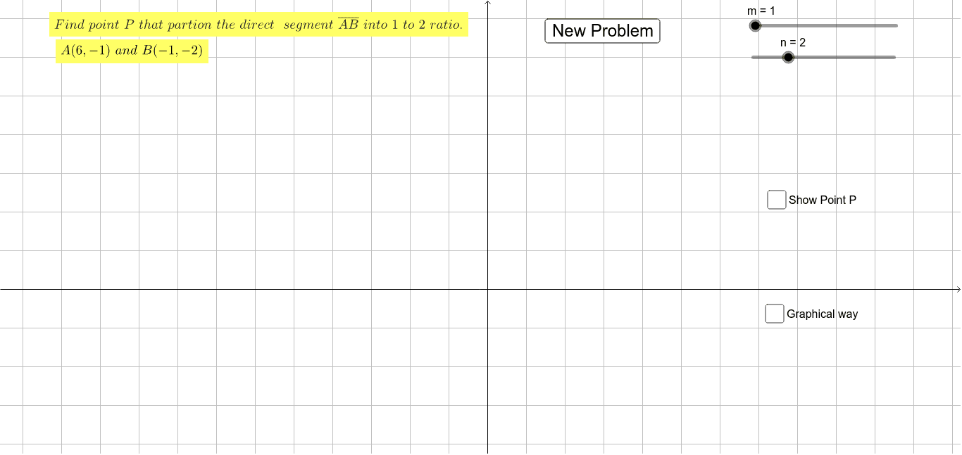 Partitioning a Line Segment Level 2 GeoGebra
