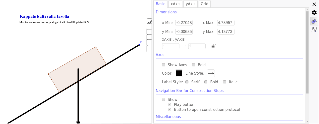 GeoGebra Applet