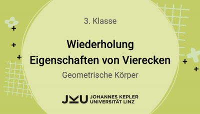 Wiederholung: Eigenschaften von Vierecken