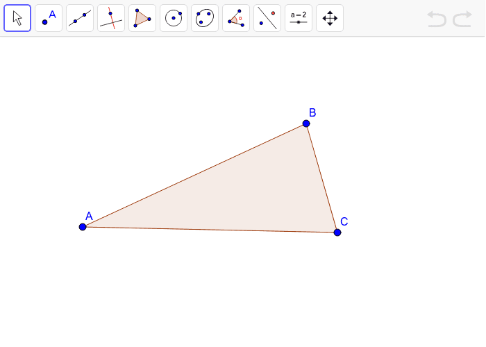 Construct the perpendicular bisector of each side of the triangle.