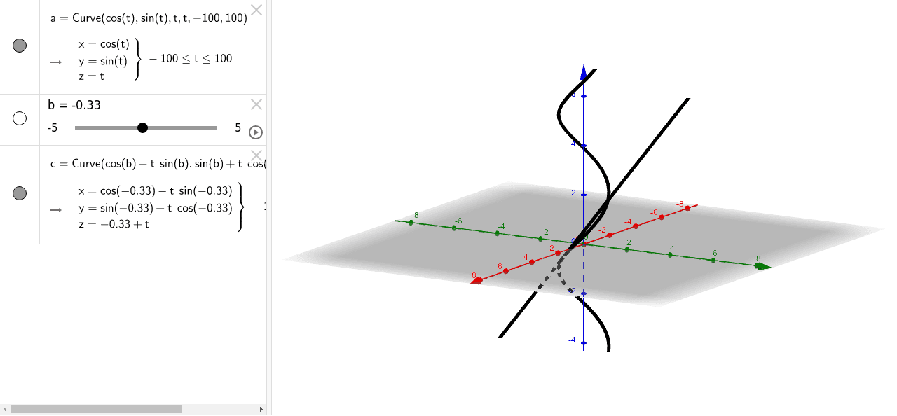 Helix GeoGebra