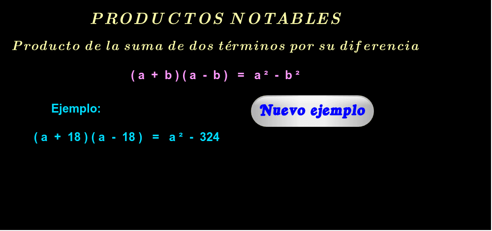 Ejemplos ( haga click en "Nuevo ejemplo" ).