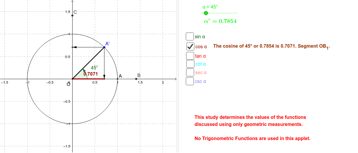 GeoGebra Applet