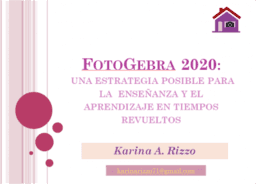 Taller FotoGebra