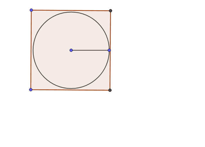 Circle/Square Ratio GeoGebra