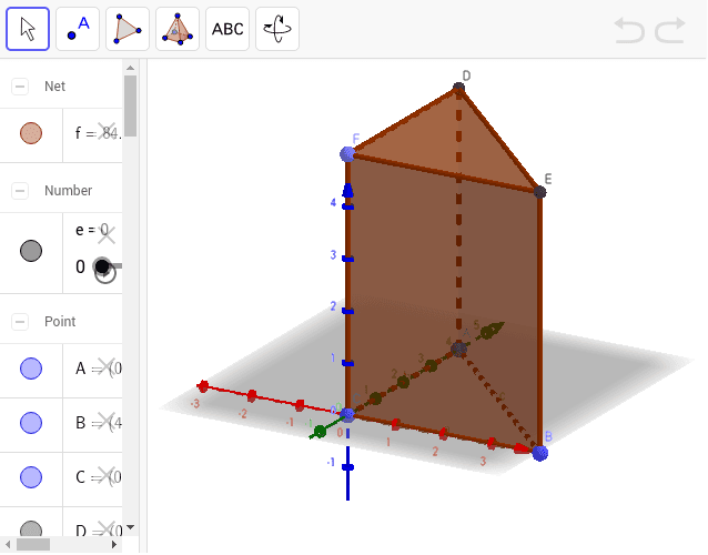 Desarrollo De Prisma Recto De Base Triangular Geogebra