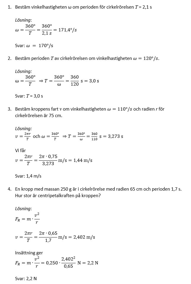 Några grundläggande uppgifter på E-nivå