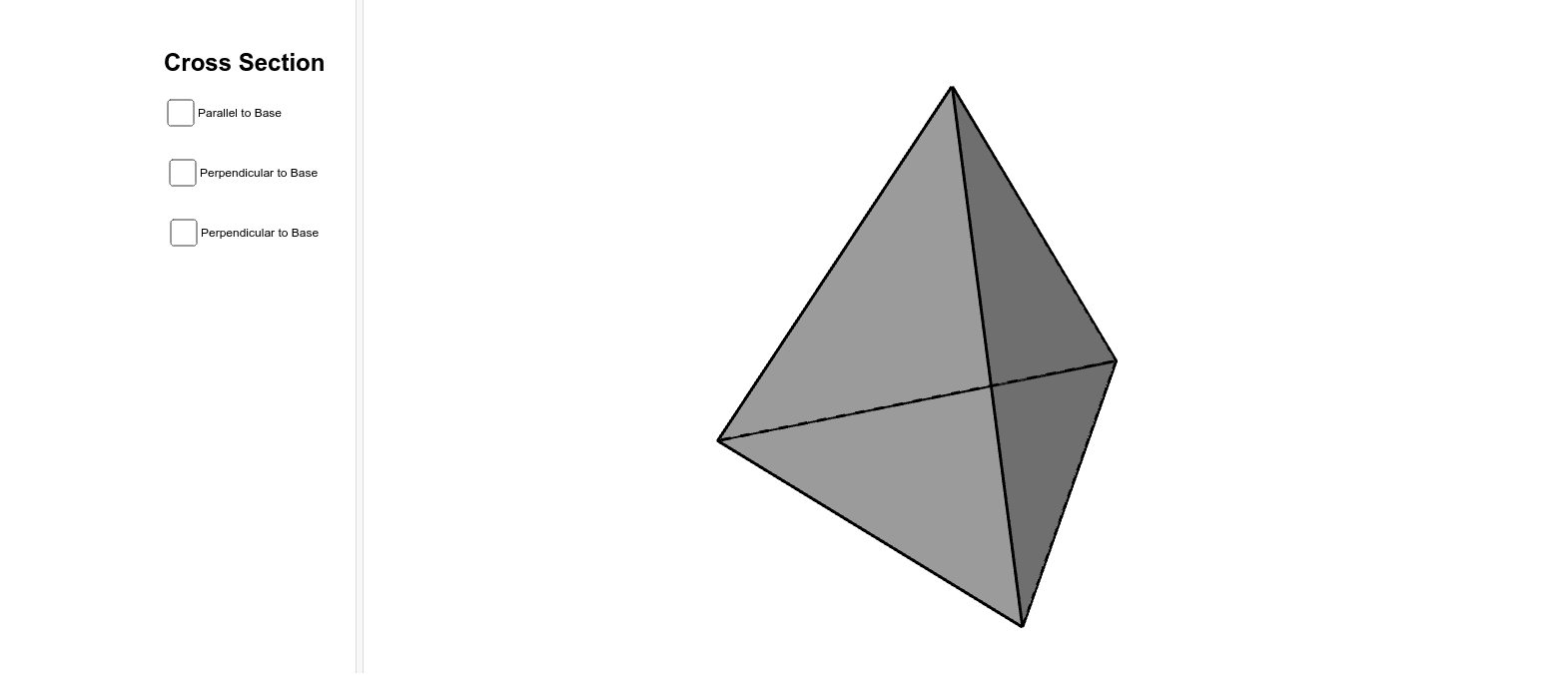 Cross Sections of a Triangular Pyramid – GeoGebra