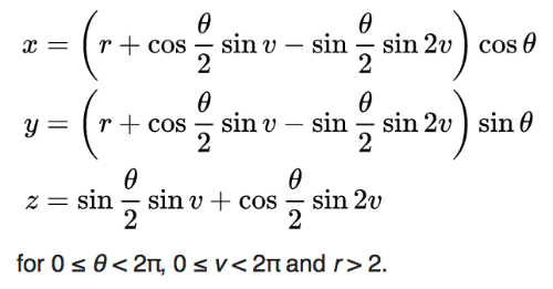 Parametric Equations for this Surface