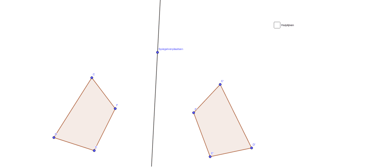 Veelhoek spiegelen GeoGebra Veelhoek spiegelen GeoGebra
