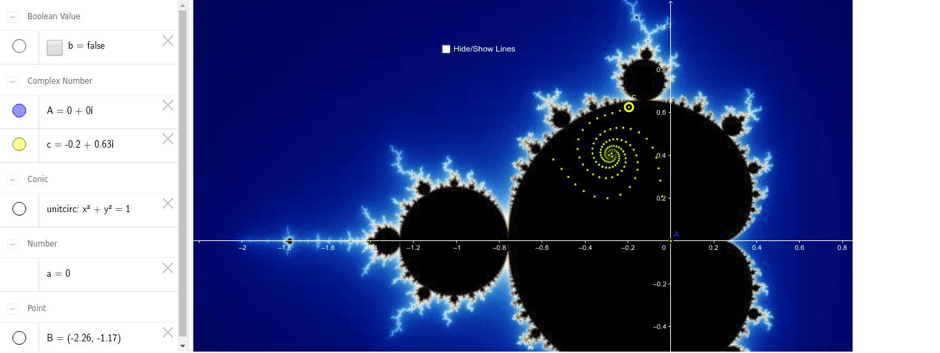 Understanding Mandelbrot Set GeoGebra
