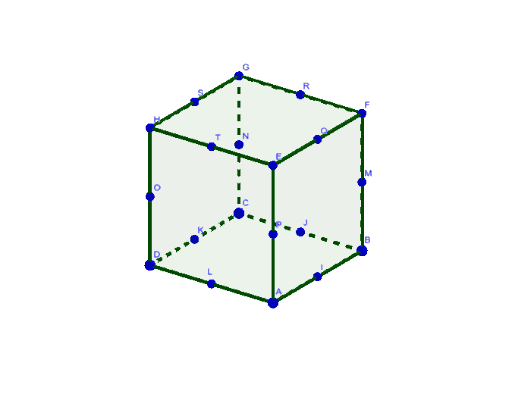Presjek kocke i ravnine – GeoGebra