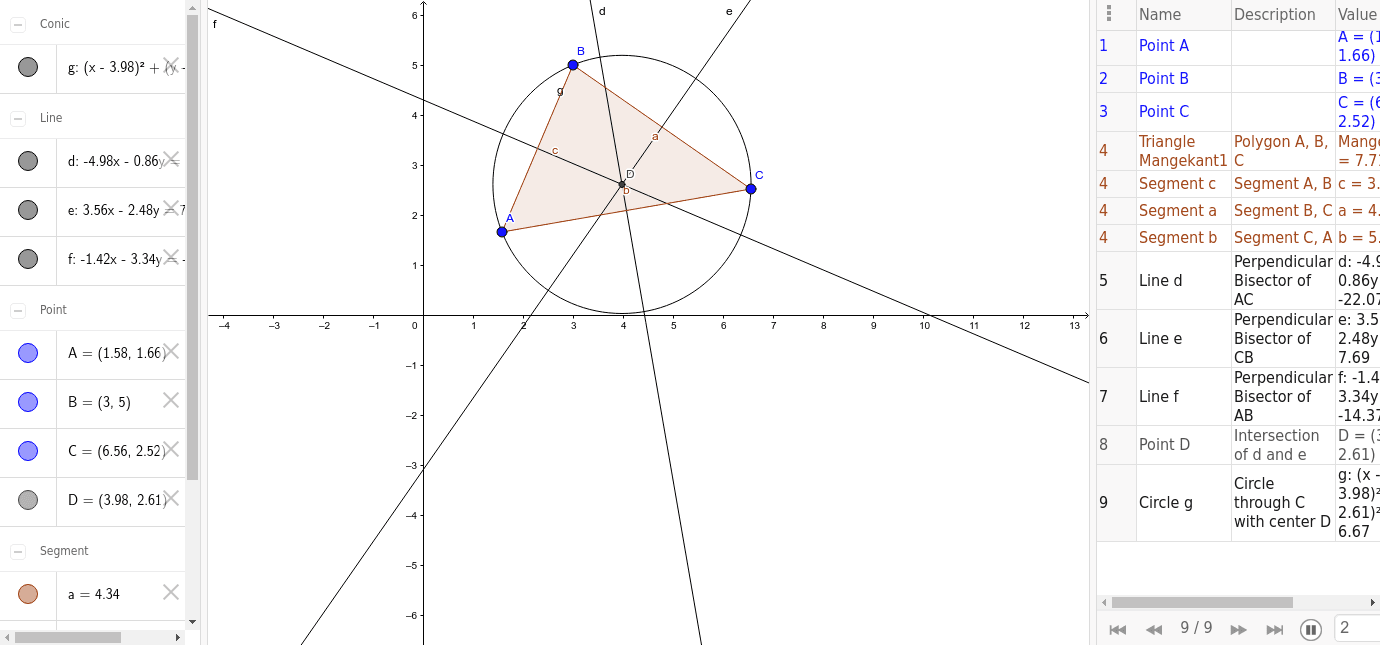 GeoGebra Applet