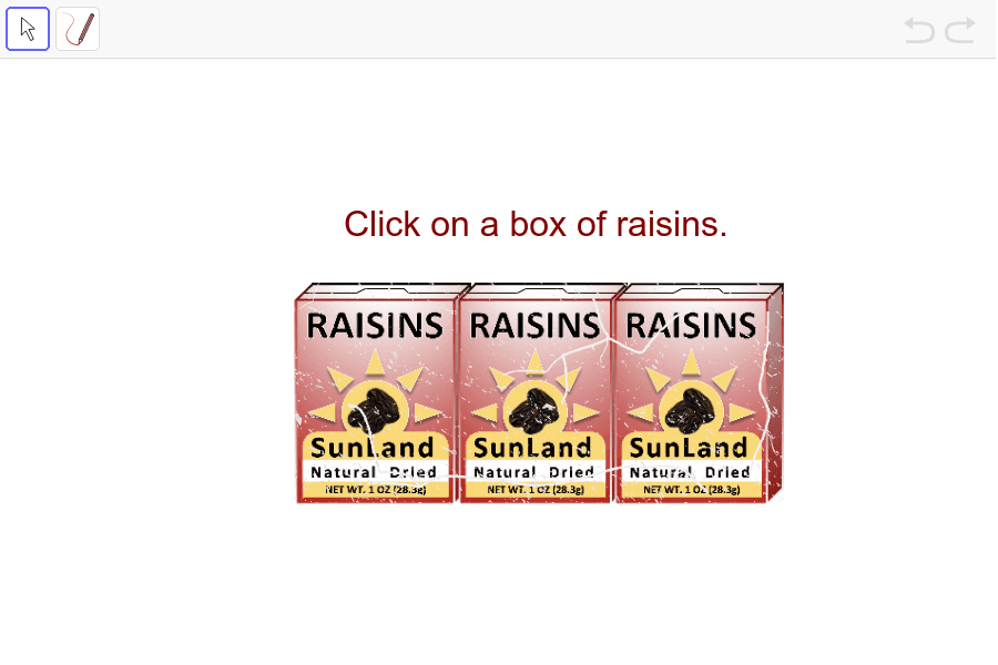 How Many Raisins in a Box? GeoGebra