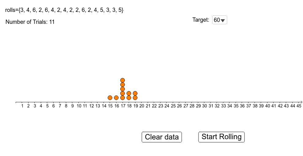 Dice Rolling GeoGebra