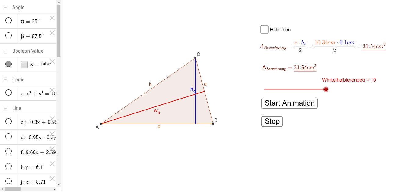 GeoGebra Applet