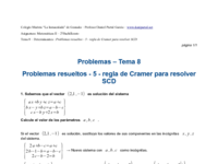 Problemas resueltos - 5 - regla de Cramer para resolver SCD.pdf